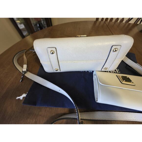 Dooney & Bourke Saffiano Crossbody Shoulder Bag Purse Eruc / Wallet (Smooth Lth) - Picture 4 of 6